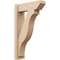 Ekena Millwork 6-in W x 18-in D x 30-in H Funston Slat Rough Cedar Woodgrain TimberThane Outlooker, Primed Tan OUTUR060X18X30FST24RCPR - alternate 1